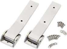 Kentrol 30578 - Jeep JK Tailgate Hinge Pair 07-18 Wrangler JK Polished Silver