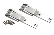 Kentrol 30478 - Jeep TJ Tailgate Hinge Pair 97-04 Wrangler TJ Polished Silver