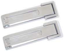 Kentrol 30017 - Jeep JK Tailgate Hinge Overlays 4 Pieces 07-18 Wrangler JK Polished Silver
