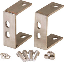 Kentrol 30527 - Jeep YJ Rear Bumper Brackets Pair 87-95 Wrangler TJ Polished Silver