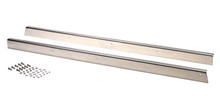 Kentrol 30413 - Jeep CJ5 Rocker Guards Pair 55-83 CJ5 Polished Silver