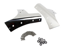 Kentrol 30574 - Jeep JK Windshield Supports Pair 07-18 Wrangler JK Polished Silver