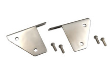Kentrol 30461 - Jeep CJ/YJ Spot Light Bracket Pair 76-95 CJ and Wrangler YJ Polished Silver