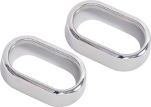 Kentrol 30006 - Jeep JK Interior Door Handle Bezels Pair 07-10 Wrangler JK Polished Silver