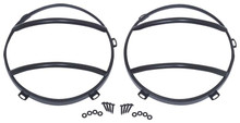 Kentrol 80573 - Jeep JK Euro Headlight Guards Pair  07-18 Wrangler JK Textured Black