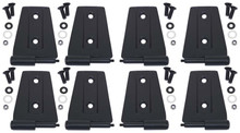 Kentrol 80576 - Jeep JK Door Hinge Set 8 Pieces 4 Door 07-18 Wrangler JK Textured Black