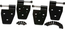 Kentrol 50441 - Jeep YJ Door Hinge Set 4 Pieces 87-95 Wrangler TJ Powdercoat Black