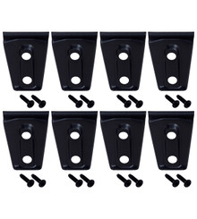 Kentrol 80021 - Jeep JK Door Hinge Overlays 8 Pieces 4 Door 07-18 Wrangler JK Textured Black