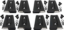 Kentrol 50576 - Jeep JK Door Hinge Set 8 Pieces 4 Door 07-18 Wrangler JK Powdercoat Black