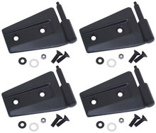 Kentrol 80575 - Jeep JK Door Hinge Set 4 Pieces 2 Door 07-18 Wrangler JK Textured Black