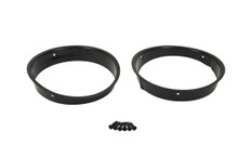 Kentrol 50543 - Jeep TJ Headlight Bezels Pair 97-06 Wrangler TJ Powdercoat Black