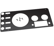 Kentrol 50412 - Jeep CJ Gauge Cover 76-86 CJ Powdercoat Black