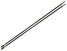 Kentrol 50517 - Jeep CJ Strut Rod Kit 72-86 CJ Powdercoat Black