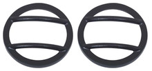 Kentrol 80008 - Jeep JK Side Marker Covers Plastic 07-18 Wrangler JK Textured Black