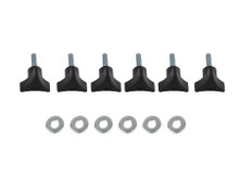 Kentrol 70008 - Jeep TJ Unlimited LJ Hardtop Screws 04-06 Wrangler TJ Unlimited Textured Black