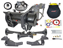 Kleinn Air Horns GMHD-230 - Kleinn 07-19 Chevrolet Silverado 2500 HD/ 3500 HD Onboard Air System w/ Model 230 Horns