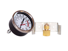 Kleinn Air Horns 1021 - Kleinn Dash Mount Analog Air Pressure Gauge/ 0-250 PSI - 1/4In M NPT Inlet