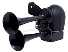 Kleinn Air Horns HOGKIT-1BK - Kleinn 79-24 Harley Davidson Horns w/ Cowbell Horn Cover
