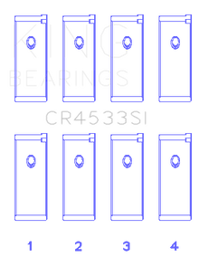 King Engine Bearings CR4533SI0.5 - King Nissan QR25DE DOHC 16 Valves (Size +0.5) Rod Bearing Set