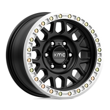 KMC KM23478591700 - Km234 Grenade Desert Beadlock 17X8.5 Satin Black