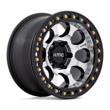 KMC KM237DB17855000 - Km237 Riot Beadlock 17X8.5 Machined Face Satin Black Windows With Satin Black Ring
