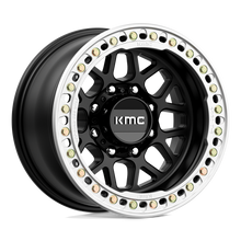 KMC KM23579080738N - Km235 Grenade Crawl Beadlock 17X9 Satin Black