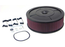 K&N 61-4030 - Round - Red - Size 14in - 5.125in Neck Flange x 4.875in O/A H Flow Control Custom Assembly