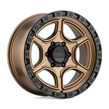 KMC KM53988563618 - Km539 Portal 18X8.5 Satin Bronze Satin Black Lip