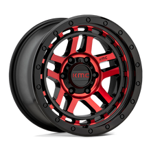 KMC KM54078568918 - Km540 Recon 17X8.5 Gloss Black Machined With Red Tint