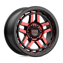 KMC KM54088568918 - Km540 Recon 18X8.5 Gloss Black Machined With Red Tint