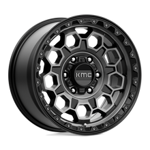 KMC KM54579064418 - Km545 Trek 17X9 Satin Black With Gray Tint