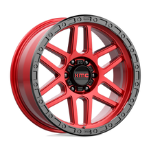 KMC KM54478568900 - Km544 Mesa 17X8.5 Candy Red With Black Lip