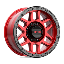 KMC KM54489088918 - Km544 Mesa 18X9 Candy Red With Black Lip