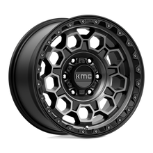 KMC KM54579068400 - Km545 Trek 17X9 Satin Black With Gray Tint