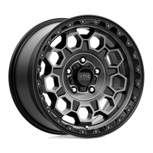 KMC KM54579050418 - Km545 Trek 17X9 Satin Black With Gray Tint