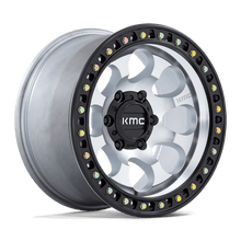 KMC KM550DB17856810 - Km550 Riot Sbl 17X8.5 Machined With Satin Black Lip