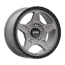 KMC KM72167012415 - Km721 Alpine 16X7 Satin Gray With Black Lip