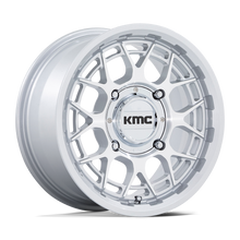 KMC KS139SD15701238 - Ks139 Technic Utv 15X7 Gloss Silver Machined