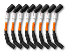 Kooks 750203 - 11mm Spark Plug Wires (8 pc. Set). Orange with Black Boots. LSX Car