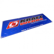 KraftWerks 836-99-9000 - 6 Ft Vinyl Shop Banner - Silver
