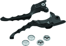 Kuryakyn 1983 - Zombie Lever Set 17-Up Touring Gloss Black