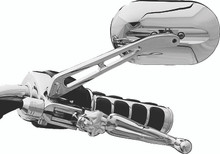 Kuryakyn 1409 - Magnum Plus Mirror Large Convex Glass Chrome