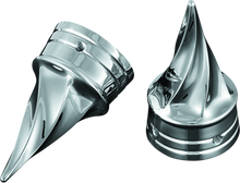 Kuryakyn 1219 - Twisted Axle Caps Chrome