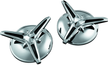 Kuryakyn 1243 - Knock-Off Center Caps For Trikes Chrome