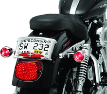 Kuryakyn 2109 - Deep Dish Bezel With Red Lens Chrome