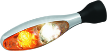 Kuryakyn 2530 - Micro 1000 Clear Lens White/Amber Chrome