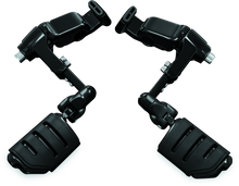 Kuryakyn 3990 - Ergo III Adjustable Mount With Trident Dually ISO Pegs Gloss Black