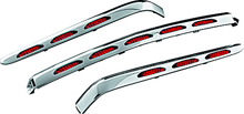 Kuryakyn 3201 - L.E.D. Trunk Molding For 01-10 GL1800 Chrome Red Lens