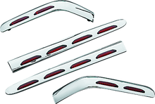 Kuryakyn 3202 - L.E.D. Saddlebag Molding Set 4 Piece 01-10 GL1800 Chrome