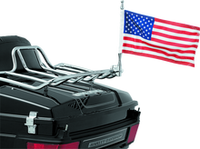 Kuryakyn 4254 - Flag With Universal 1/2inch Vertical Mount Chrome